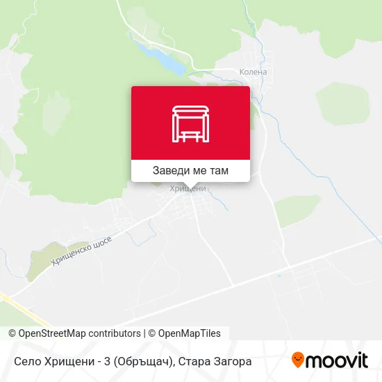 Село Хрищени - 3 (Обръщач) карта