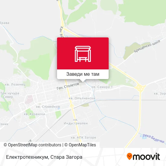 Електротехникум карта