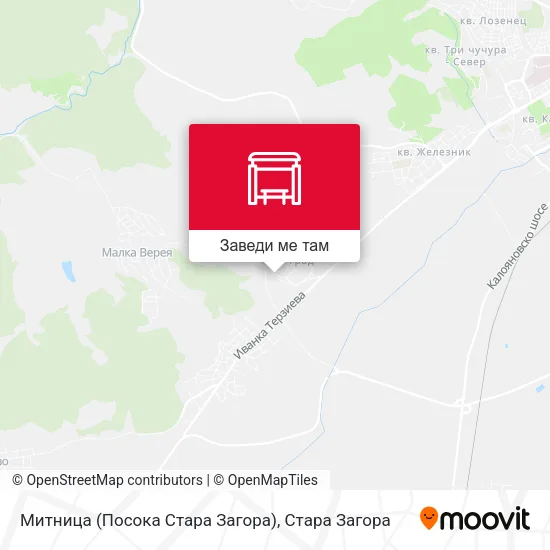 Митница (Посока Стара Загора) карта