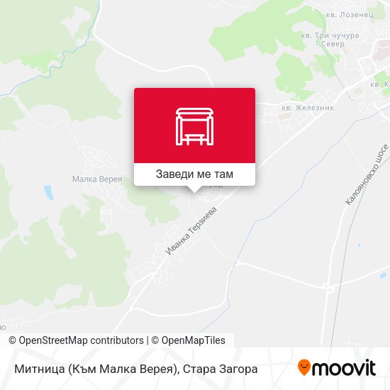 Митница (Към Малка Верея) карта