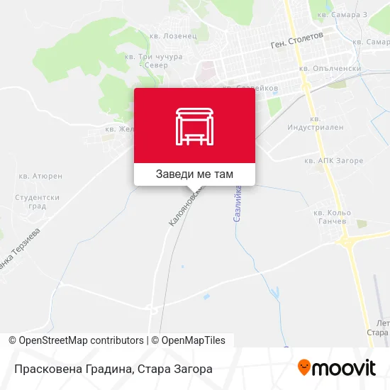 Прасковена Градина карта