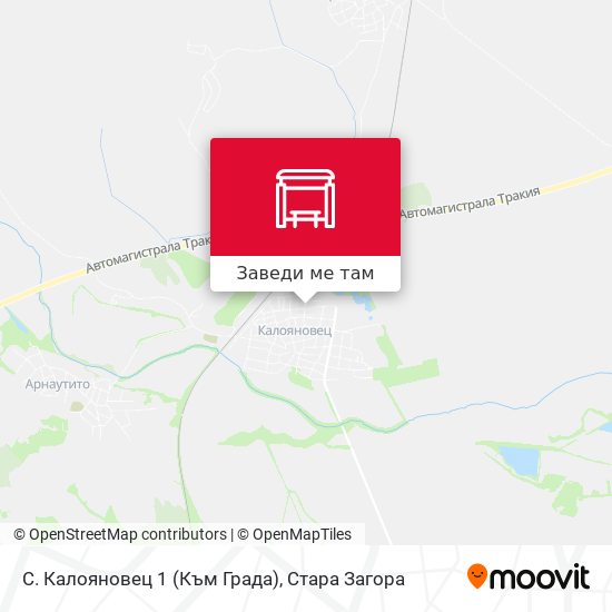 С. Калояновец 1 (Към Града) карта