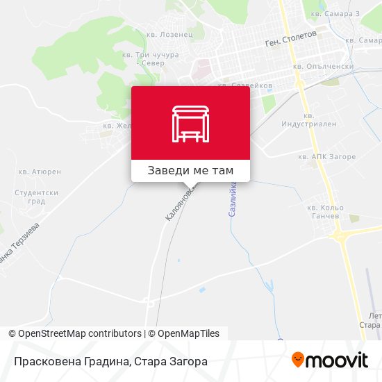 Прасковена Градина карта