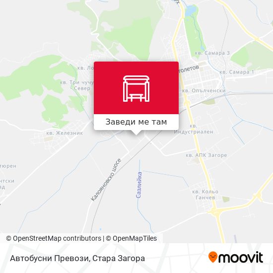 Автобусни Превози карта