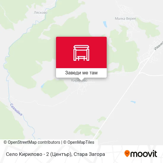 Село Кирилово - 2 (Център) карта
