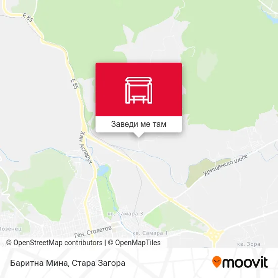 Баритна Мина карта