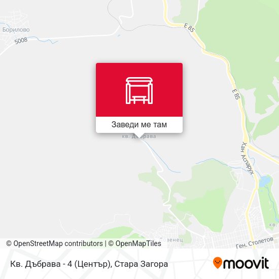 Кв. Дъбрава - 4 (Център) карта