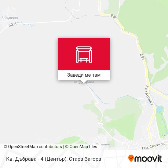 Кв. Дъбрава - 4 (Център) карта