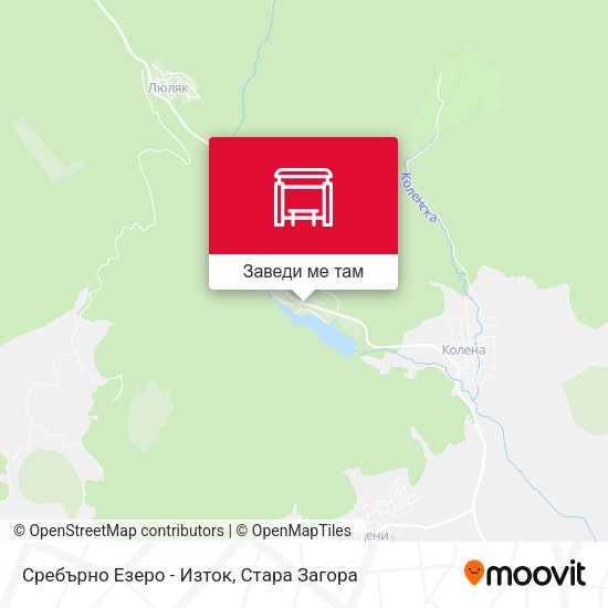 Сребърно Езеро - Изток карта