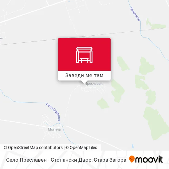 Село Преславен - Стопански Двор карта