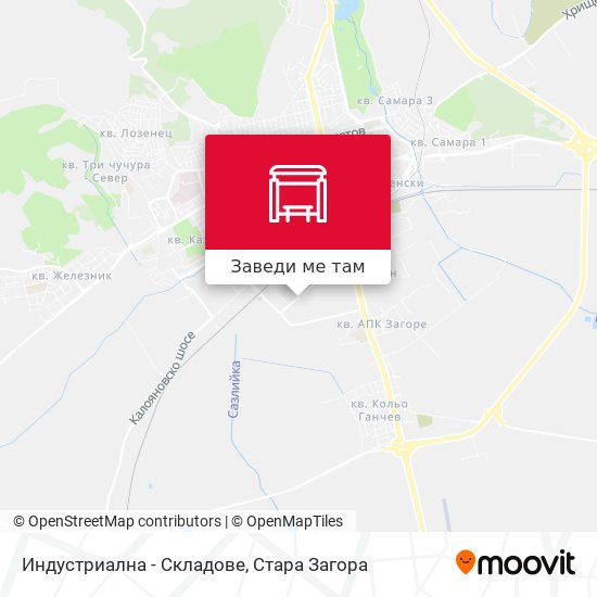 Индустриална - Складове карта