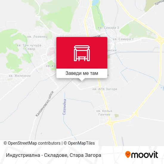 Индустриална - Складове карта
