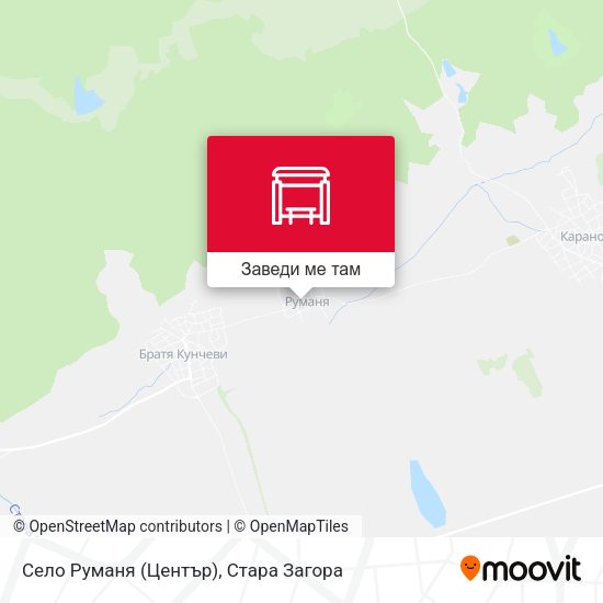 Село Руманя (Център) карта