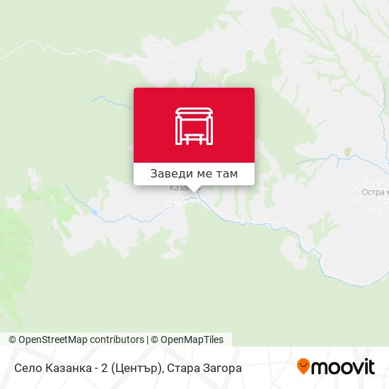 Село Казанка - 2 (Център) карта