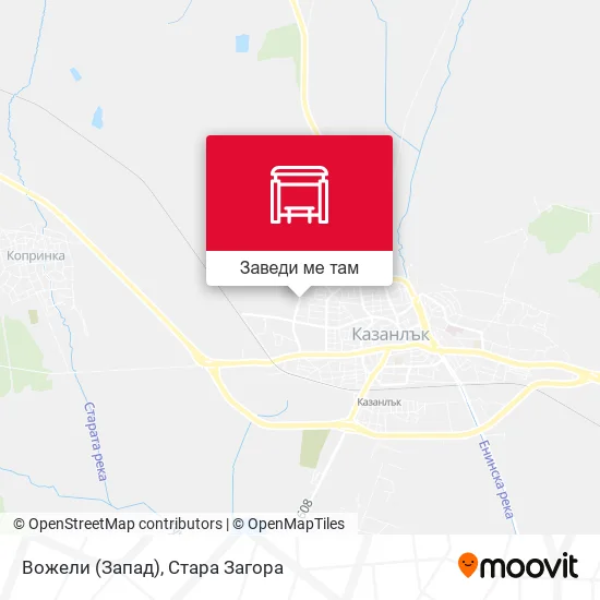Вожели (Запад) карта