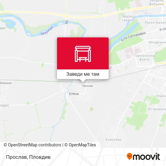 Прослав карта