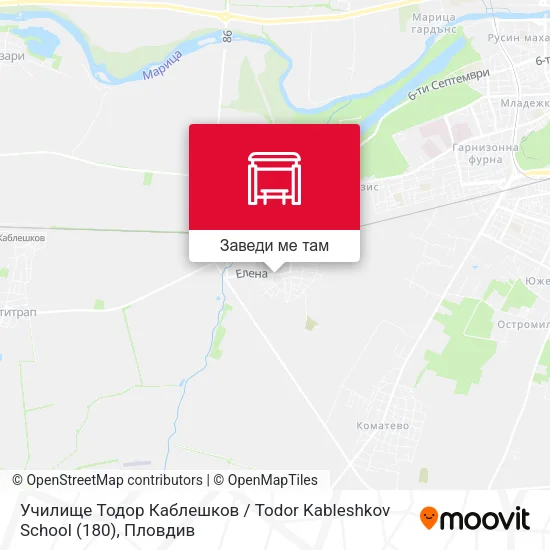 Училище Тодор Каблешков / Todor Kableshkov School (180) карта