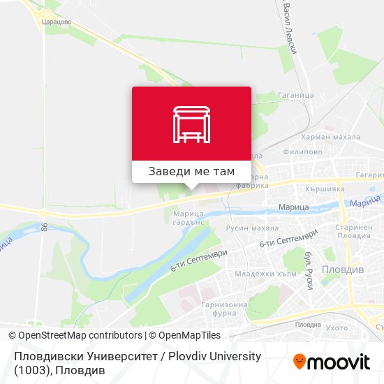 Пловдивски Университет / Plovdiv University (1003) карта