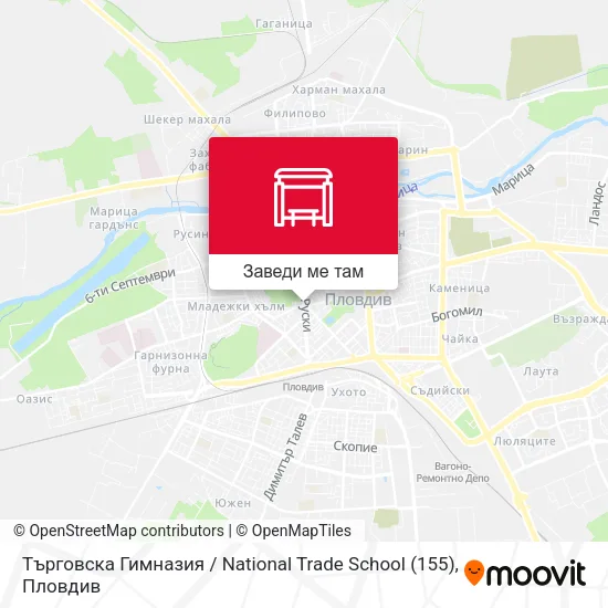Търговска Гимназия / National Trade School (155) карта