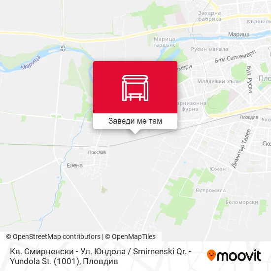 Кв. Смирненски - Ул. Юндола / Smirnenski Qr. - Yundola St. (1001) карта
