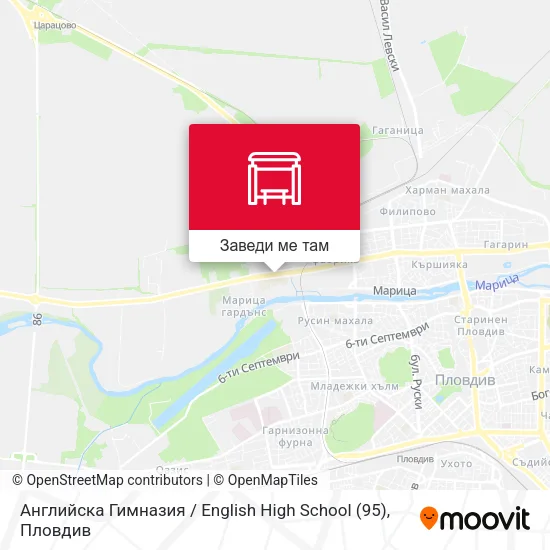 Английска Гимназия / English High School (95) карта