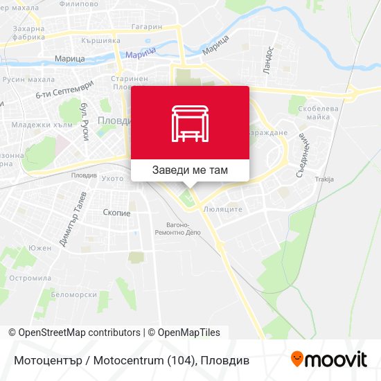Мотоцентър / Motocentrum (104) карта