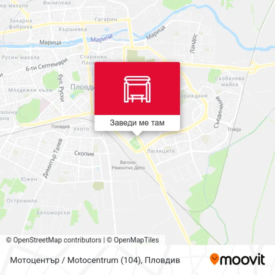Мотоцентър / Motocentrum (104) карта