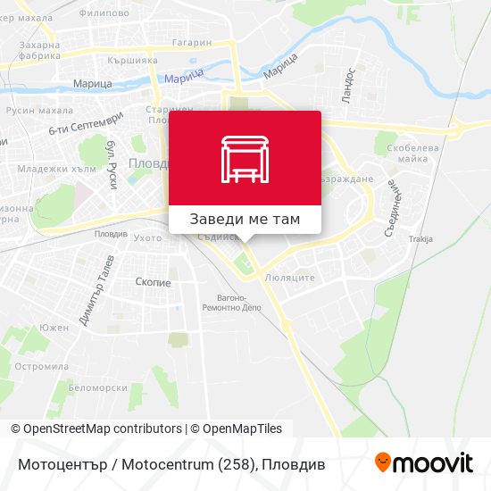 Мотоцентър / Motocentrum (258) карта