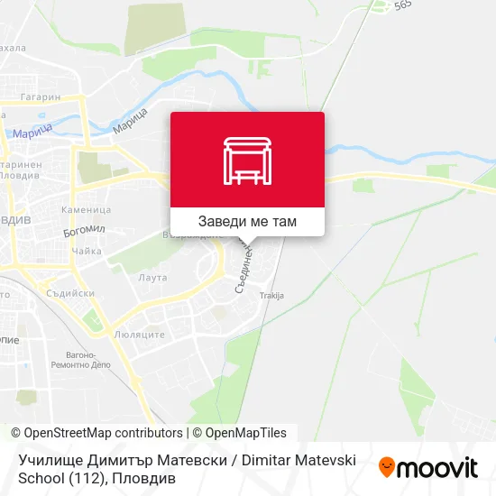 Училище Димитър Матевски / Dimitar Matevski School (112) карта
