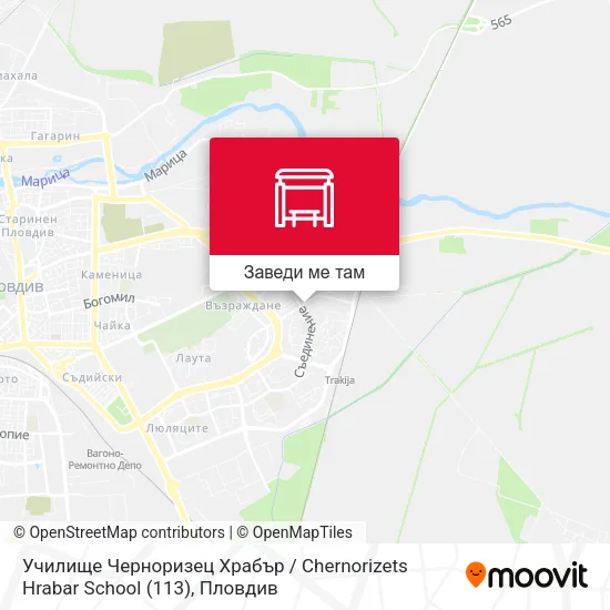 Училище Черноризец Храбър / Chernorizets Hrabar School (113) карта