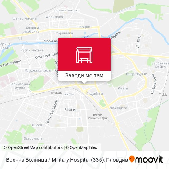 Военна Болница / Military Hospital (335) карта