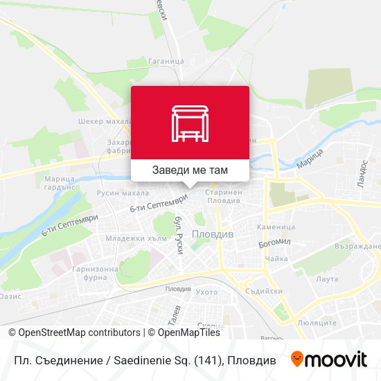 Пл. Съединение / Saedinenie Sq. (141) карта