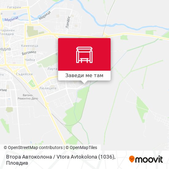 Втора Автоколона / Vtora Avtokolona (1036) карта