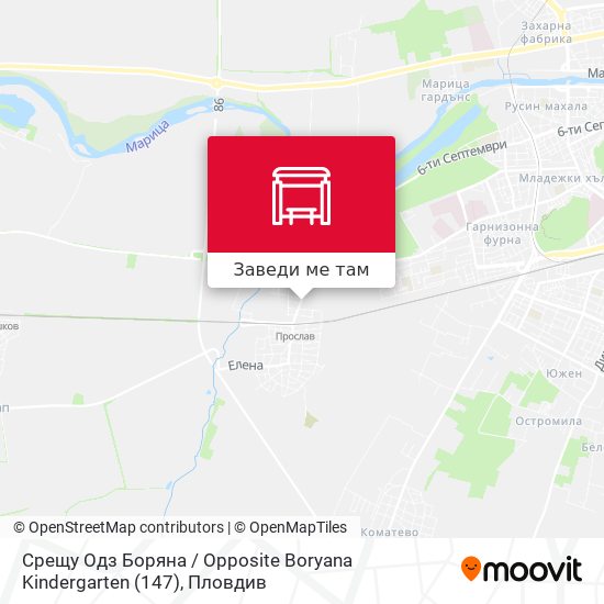 Срещу Одз Боряна / Opposite Boryana Kindergarten (147) карта
