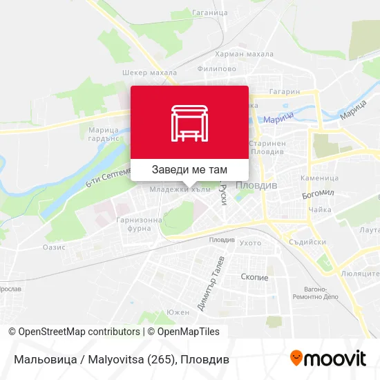 Мальовица / Malyovitsa (265) карта