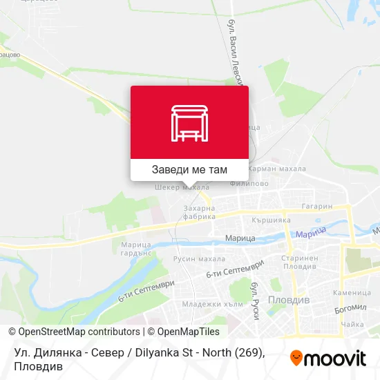 Ул. Дилянка - Север / Dilyanka St - North (269) карта