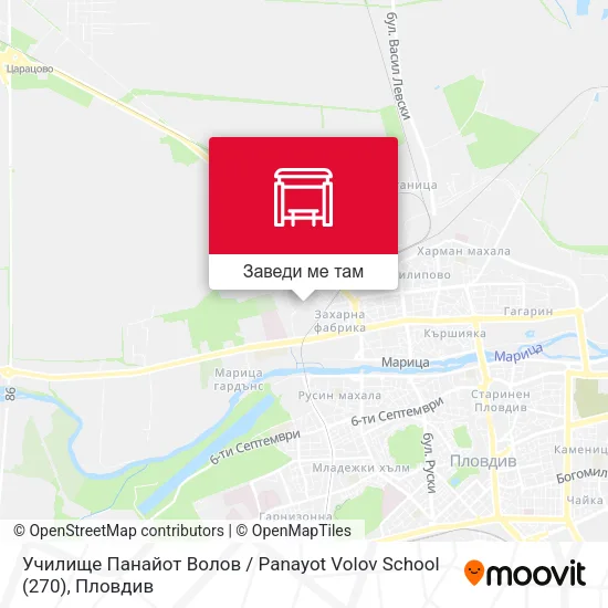 Училище Панайот Волов / Panayot Volov School (270) карта