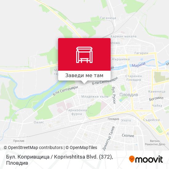 Бул. Копривщица / Koprivshtitsa Blvd. (372) карта