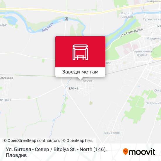 Ул. Битоля - Север / Bitolya St. - North (146) карта
