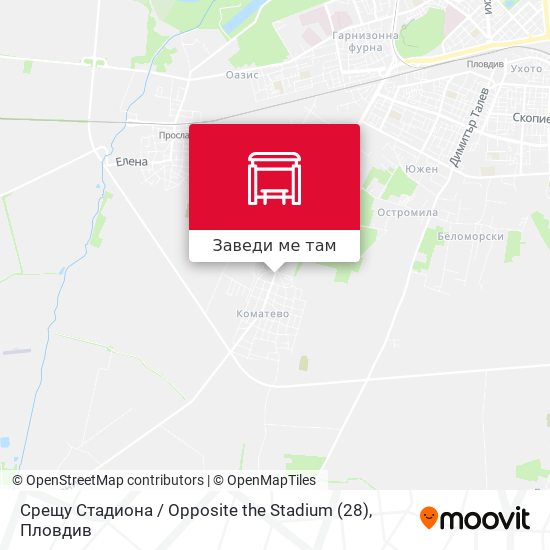 Срещу Стадиона / Opposite the Stadium (28) карта