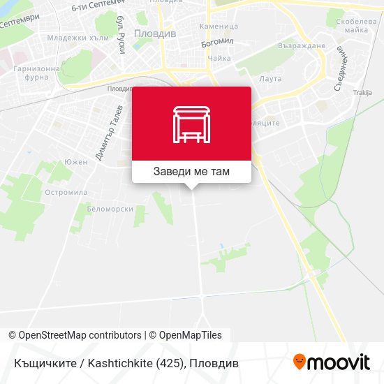 Къщичките / Kashtichkite (425) карта