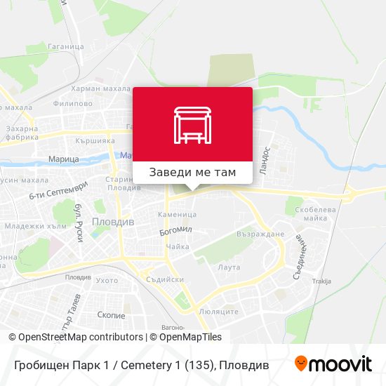Гробищен Парк 1 / Cemetery 1 (135) карта