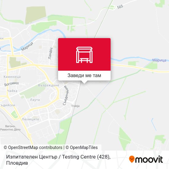 Изпитателен Център / Testing Centre (428) карта