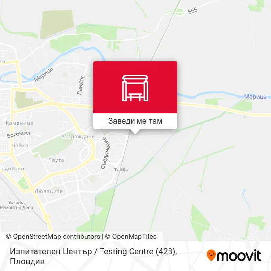 Изпитателен Център / Testing Centre (428) карта