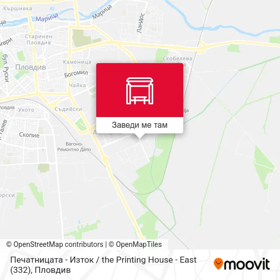 Печатницата - Изток / the Printing House - East (332) карта