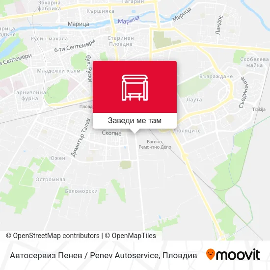 Автосервиз Пенев / Penev Autoservice карта