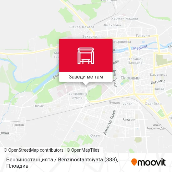 Бензиностанцията / Benzinostantsiyata (388) карта