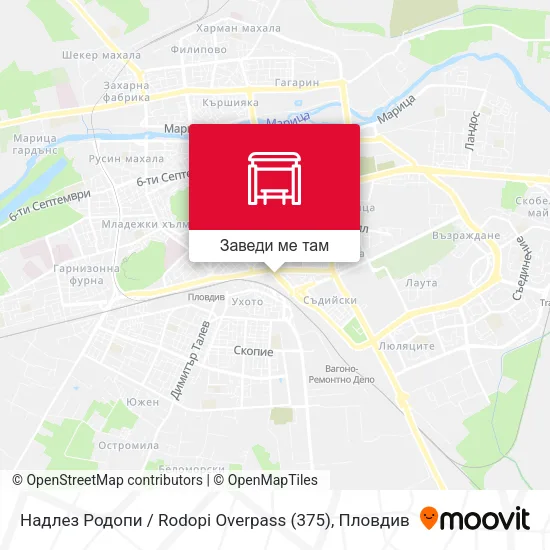 Надлез Родопи / Rodopi Overpass (375) карта
