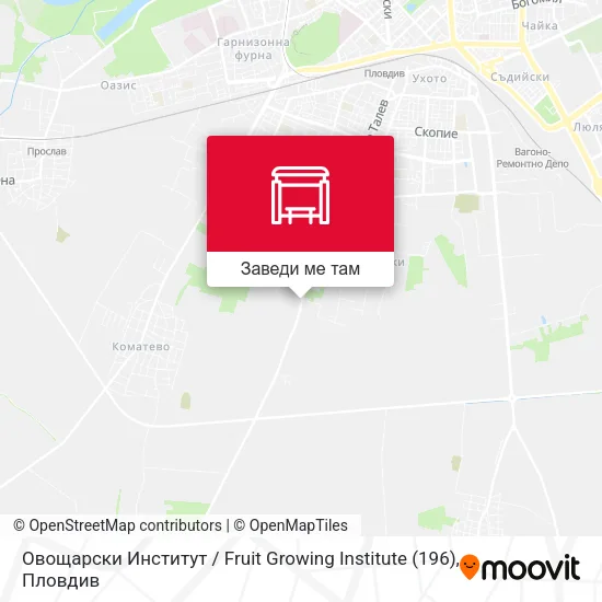 Овощарски Институт / Fruit Growing Institute (196) карта