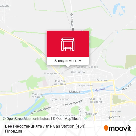 Бензиностанцията / the Gas Station (454) карта